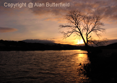 The River Spey at sunset